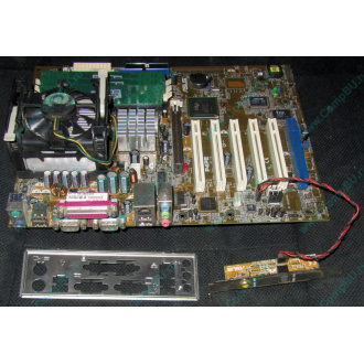 Материнская плата Asus P4PE (FireWire) с процессором Intel Pentium-4 2.4GHz s.478 и памятью 768Mb DDR1 Б/У (Видное)